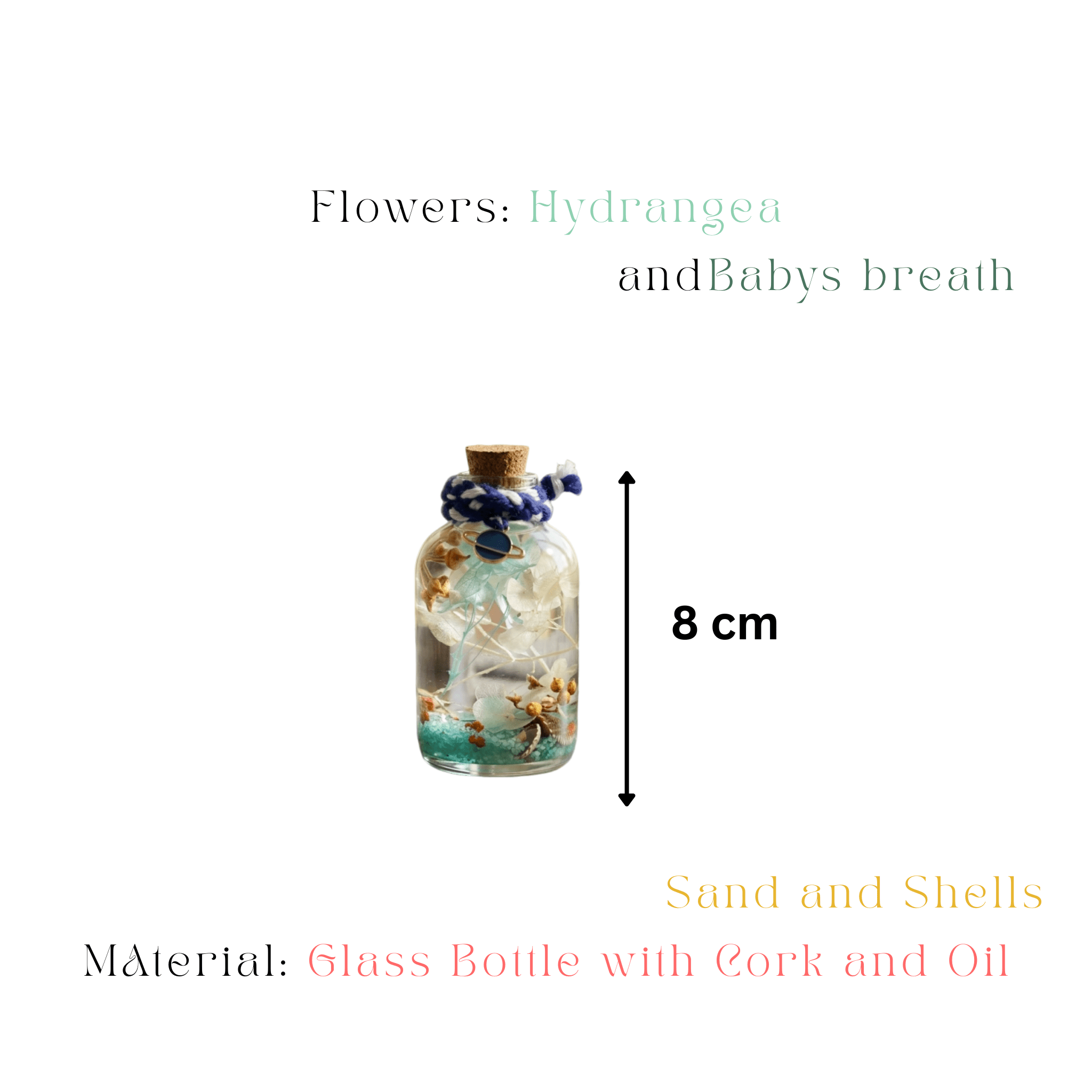 handcrafted-dreamwave-home-decor Dreamwave Glass Garden coastal themed preserved floral decor by MystikFalls