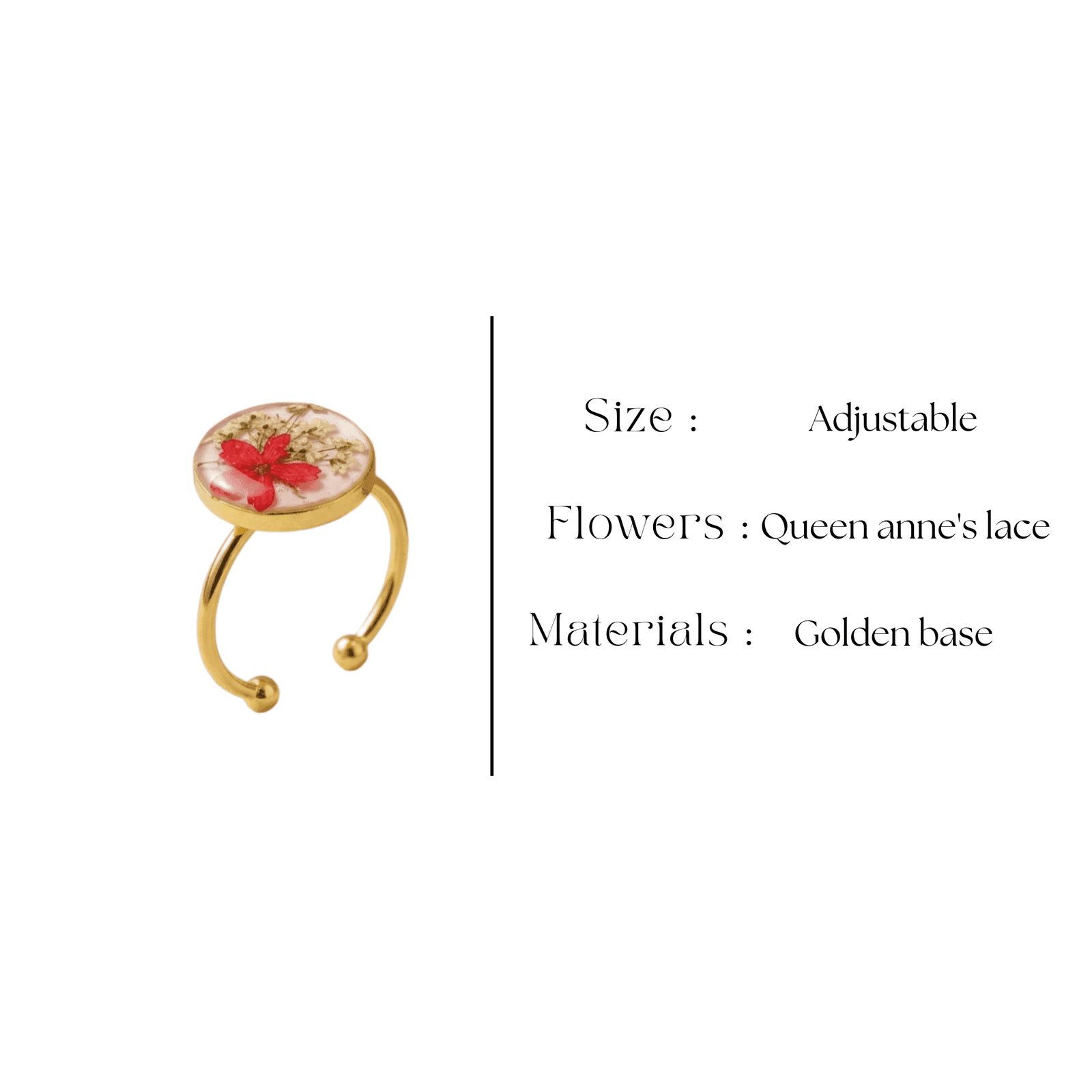 handcrafted-lace-flower-ring Handcrafted resin ring with delicate lace flowers