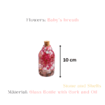 Magical pink floral glass garden aesthetic home decoration