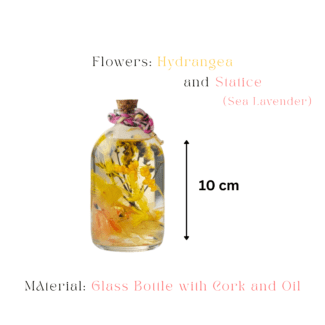 Honeyveil preserved floral glass garden home decor