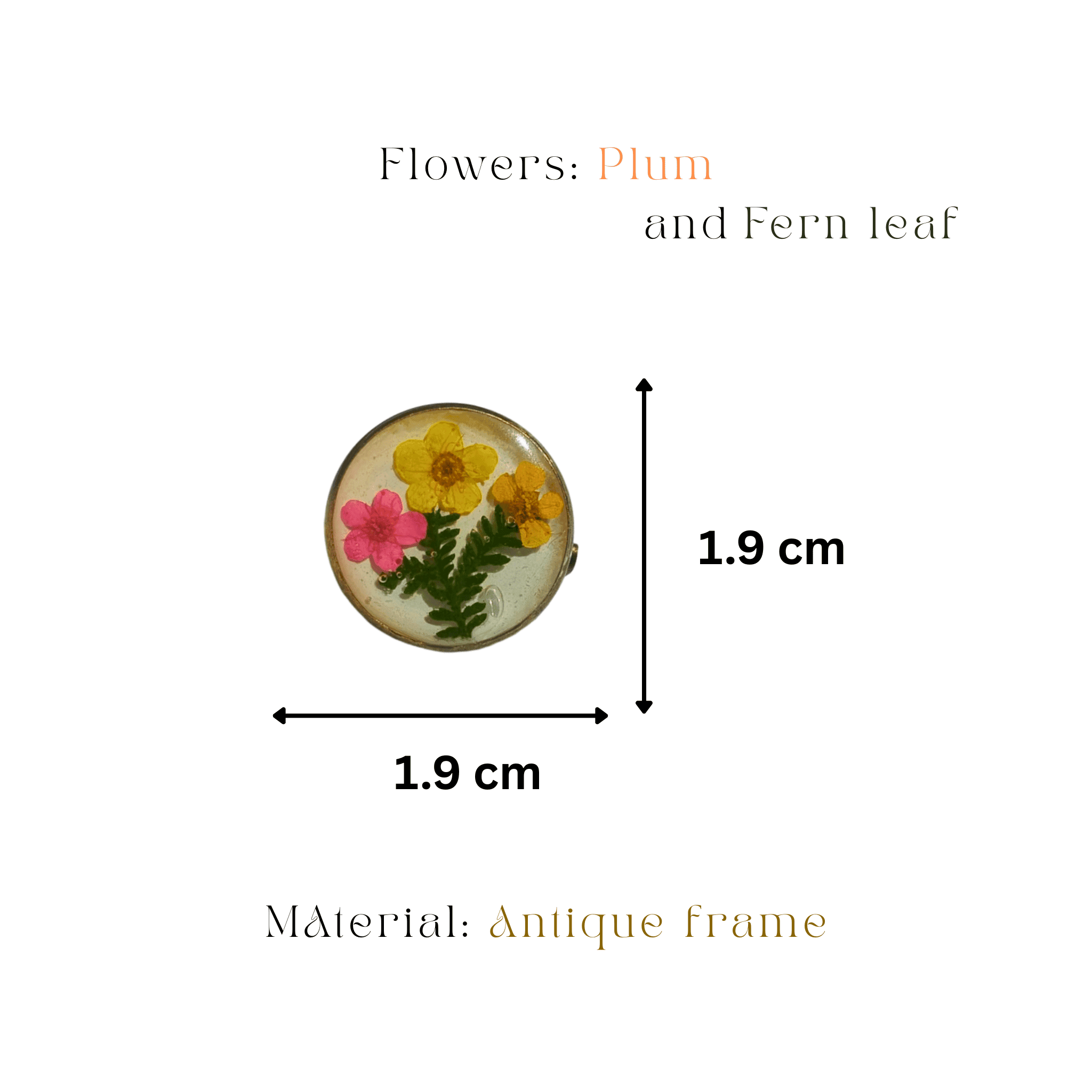 Ancient Meadow Resin Brooch by MystikFalls