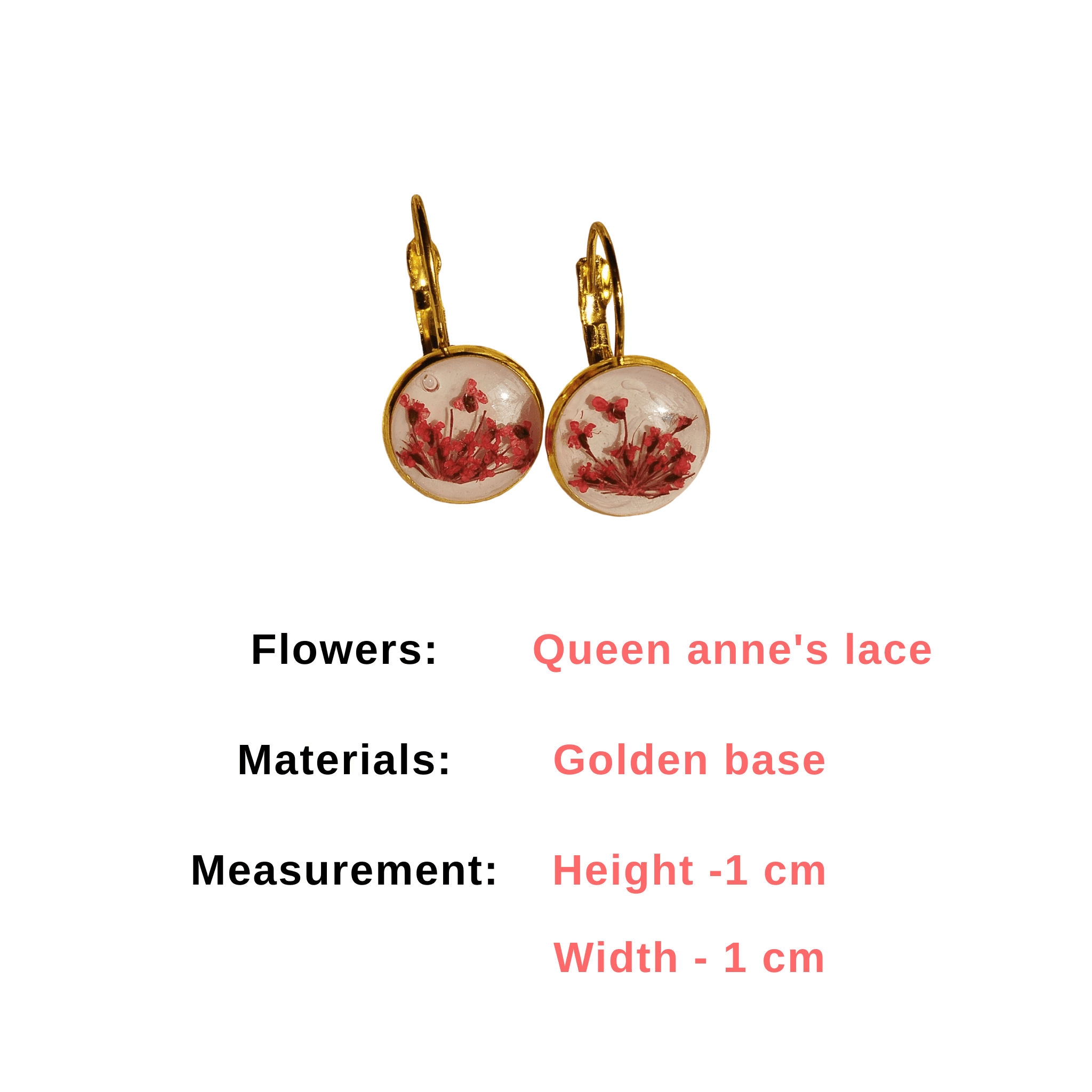 MystikFalls Flora Sprinkle handmade earrings