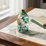 Green Sea Glass Garden handcrafted preserved decor