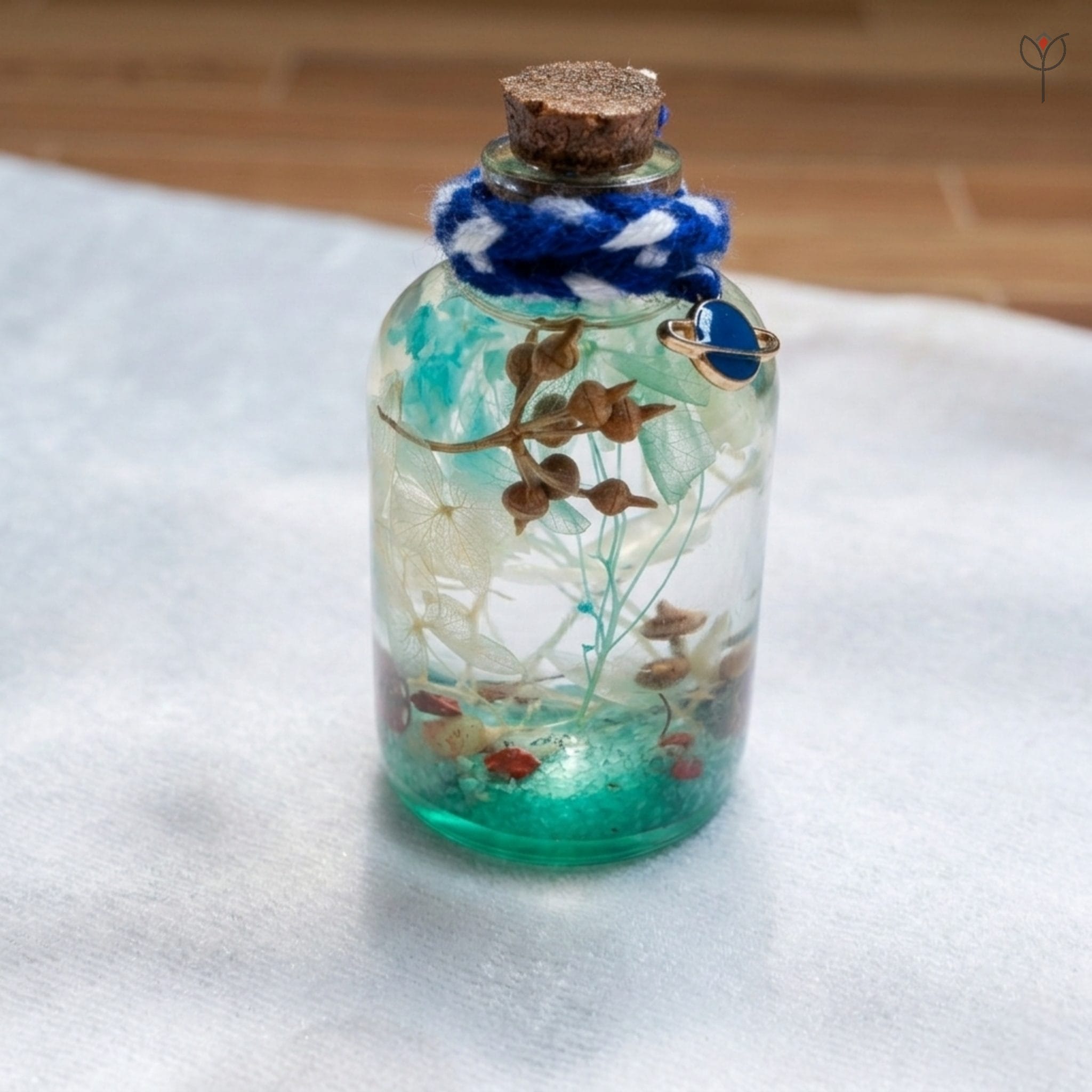 preserved-flower-dreamwave-glass-bottle Mineral oil preserved hydrangea glass bottle decor