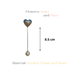 Handcrafted floral heart brooch by MystikFalls