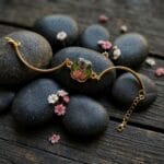 Sincere Memories Bracelet made with real dried flowers and resin