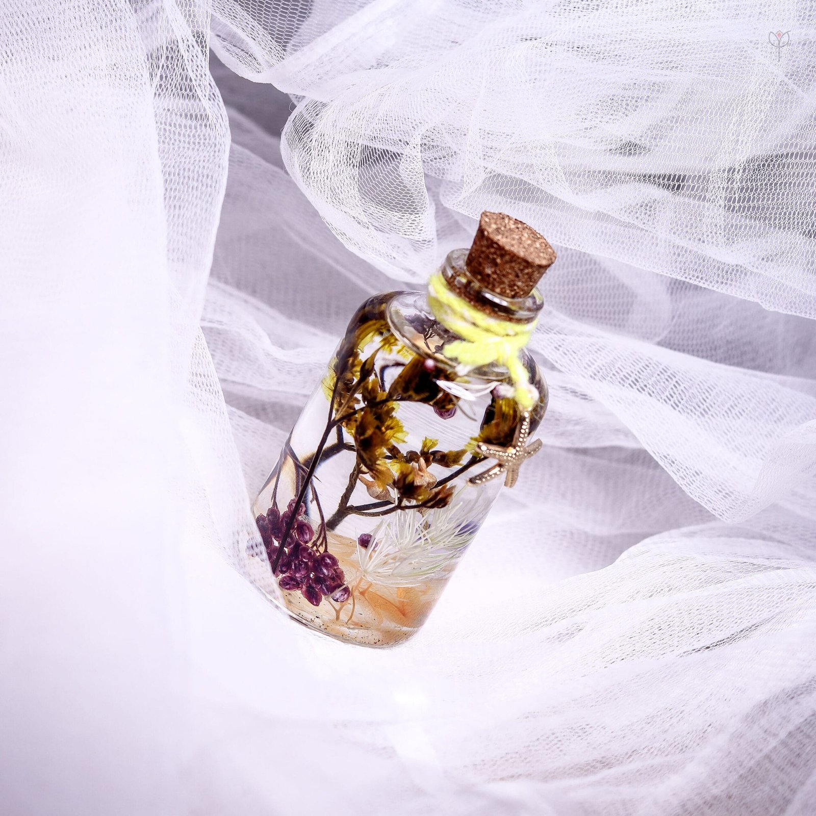 Island Sunset Glass Garden beach themed preserved flower gift for birthday housewarming and decor in India