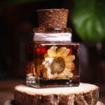 Pocket Sunshine Glass Garden cute mini preserved flower gift for friend birthday and return gift in India