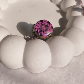 Vintage-inspired Antique Forest resin finger ring