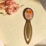 Pressed Memories bookmark antique floral resin