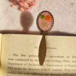 Pressed Memories bookmark handmade resin with real flowers