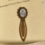 Handcrafted Second Thought floral bookmark