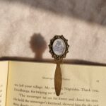 Second Thought bookmark with forget-me-not flowers