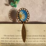 Sunny Spring bookmark with antique base